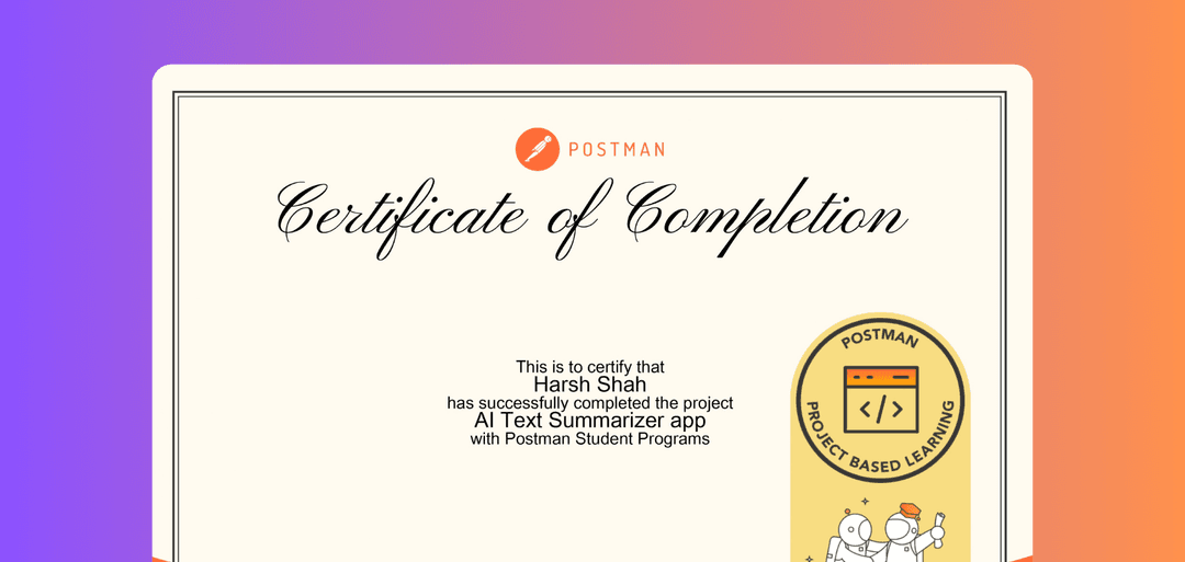 Postman Build an AI Text Summarizer app